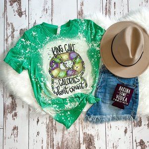 Ladies Mardi Grad shirt | King Cake Calories